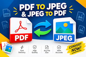 convert PDF to jpeg or jpeg to PDF quickly and accurately