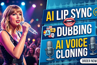 do voice cloning, lip sync and dubbing on any video