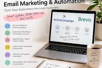 setup activecampaign email marketing automation and campaign workflows