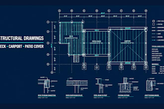 deck, carport and patio cover structural drawings and engineering