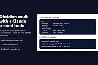 build your obsidian vault with a claude ai second brain