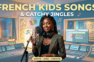 write and sing a fun original french kids song or jingle