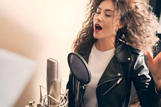 sing compose wedding, birthday, christmas song as a female singer