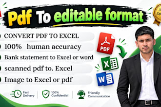 pdf to excel, pdf to word, csv,  image to word