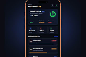 design a modern mobile app UI in figma with a clickable prototype