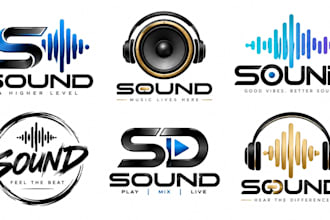 design a professional , audio, music, dj, recording, or media sound logo
