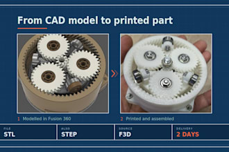 create a 3d model and print ready stl file for 3d printing fusion 360