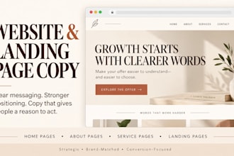 write persuasive website and landing page copy that converts