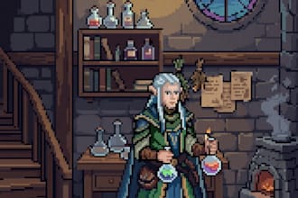 create custom pixel art characters and game sprites