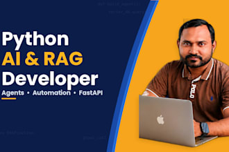build python ai agents, rag chatbots and automation backends