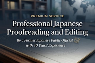 proofread and make your japanese sound natural