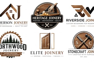 design a professional carpentry, woodworking, furniture,  joinery logo