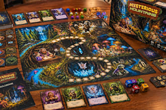 create your board game map tabletop game board and card game design