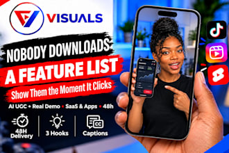 create ai ugc video ads for apps and saas ugc, app promo video tiktok ads