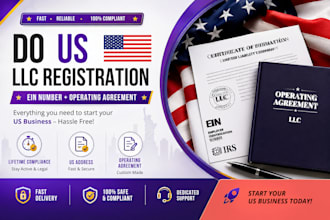 do USA llc formation, registration and ein for non US residents