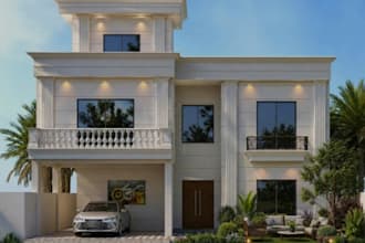 create professional 2d floor and 3d house model