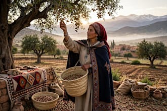 capture authentic moroccan contryside and farm life  photos