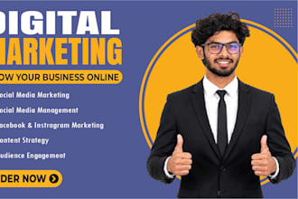 do social media marketing, facebook ads and SEO