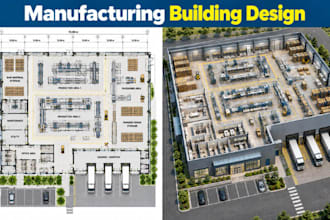 design manufacturing building architecture factory layout construction drawings