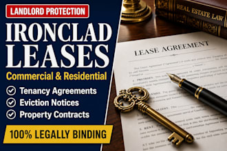 draft a commercial lease, tenancy agreement, and real estate contract