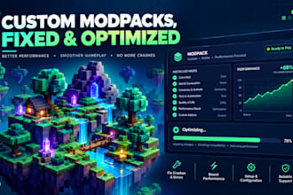 fix optimize or build custom minecraft develop modpack server smp spawn neoforge