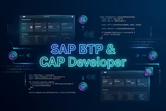 develop custom sap btp cap and ui5 fiori applications