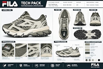 design realistic 3d shoe modeling, sneaker and footwear cleats with tech pack