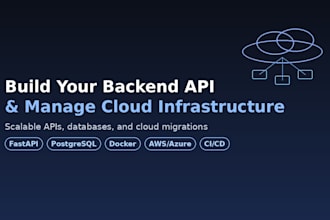 build your backend API and manage your cloud infrastructure