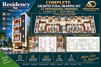 create professional architectural cad drawings