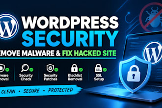 fix hacked wordpress, remove malware and secure your website