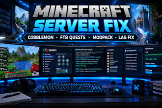 create fix optimize minecraft cobblemon modpacks, server setup, ftb quest lags