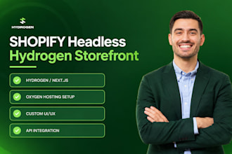build shopify hydrogen headless storefront and deploy on oxygen
