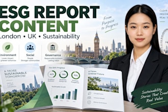 ghostwrite specialized esg sustainability report content for london firms