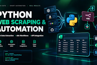 do python web scraping data extraction and automation