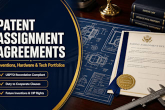 draft or review an ironclad patent assignment agreement and deed