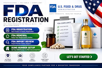 do fda registration, product label, US agent and import permit