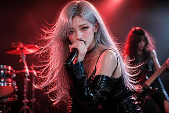 record original american rnb jrock kpop vocals as korean female singersongwriter