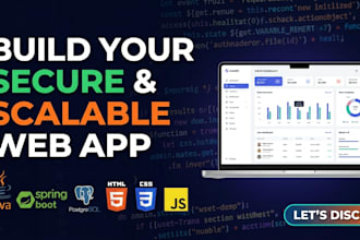 build a secure web application using java spring boot