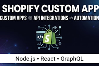 develop a custom shopify app and API integration
