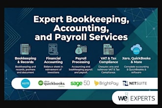 bookkeeping, accounting, and payroll in xero, quickbooks, sage, odoo with ai