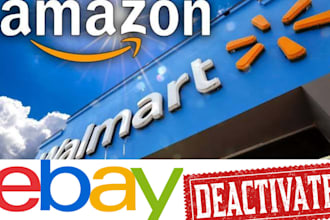 reactivate your amazon, ebay, walmart deactivated account