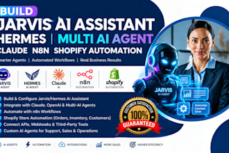 build jarvis ai assistant, jarvis ai agent, n8n automation