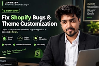 fix shopify bugs, customize theme and add custom liquid sections