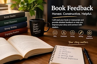 read your book and provide honest constructive feedback