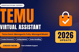 temu seller VA for account setup, temu listings white label, brand approval,