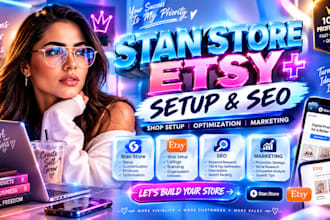 setup stan store setup etsy promotion SEO payhip promotion stan store marketing