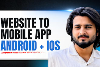 convert your website to android and ios mobile app