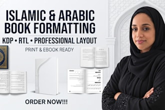 format and design your islamic and arabic book for kdp