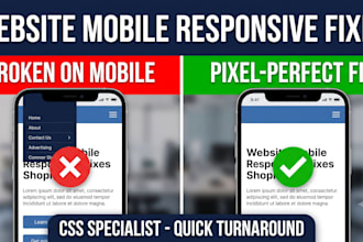 fix mobile responsive issues, broken layout, and CSS bugs on wordpress