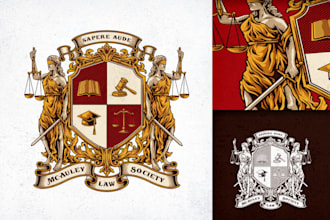 design unique coat of arms logo